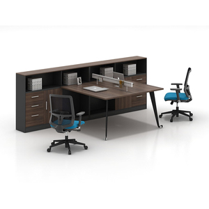 Modern Bureau Hoge Kwaliteit Kantoor Workstation Voor Twee Persoon Kantoormeubilair