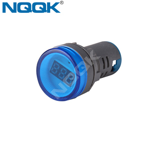 โคมไฟเดียวAD16 22มม.240V Digital VoltmeterสีเหลืองสีแดงและสีเขียวมินิLedไฟ120V - Product Image 2