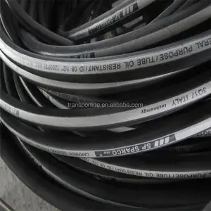 SAE100 Fiber Reinforced Hydraulic Industrial Rubber Hose R6