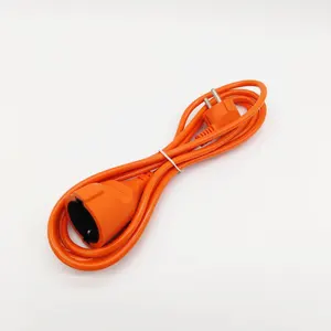 Cable de extensión de enchufe francés de 16a/250V, alta resistencia, aparato para interiores y exteriores