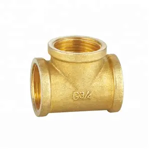 Hot Sale 3/8" NPT 3 Way Valve Fittings Hose Brass Tee Connector