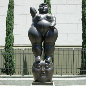 Estatuas de mujer de pie de bronce antiguo de jardín al aire libre - Product Image 4