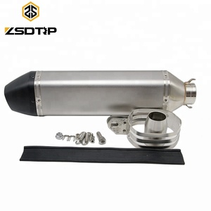 Silenciador de motocicleta Universal de 51mm de acero inoxidable de 1000cc, silenciador de carreras de Motocross de motor grande, escape al por mayor - Product Image 4