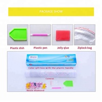 Jam Dinding Kristal Berlian 3D Modern Custom DIY Digital Quartz Needle Painting 70*50CM untuk Ruang Tamu