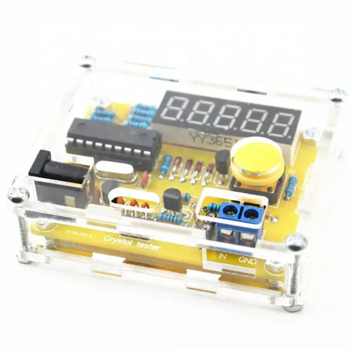 DIY Kits 1Hz-50MHz Crystal Oscillator Tester Frequency Counter TESTER Meter Case Best Price Durable DIY Led Kit