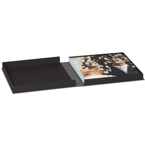 Caja de cartón de álbum de fotos de boda de alta calidad con Manejo de Impresión de recubrimiento UV de laminación mate en relieve - Product Image 1