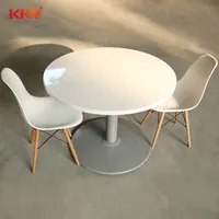 Personnalisé Acrylique Surface Solide Table et Chaise De Restauration Rapide