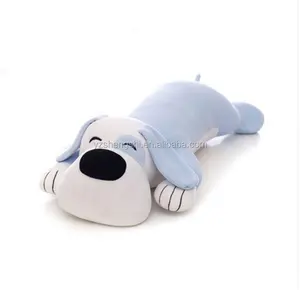 2018可爱氨纶毛绒狗枕垫软棉毛绒睡眠狗宠物玩具有助于睡眠小睡玩具