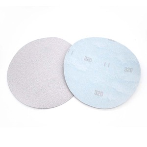 7 pulgadas 180mm Gancho Blanco y bucle papel de lija abrasivo seco papel de lija flocado disco de lijado para lijadora pulido madera Metal vidrio - Product Image 1
