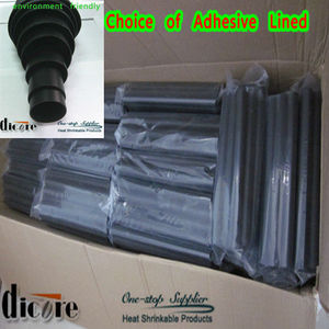 Heat Shrink Tubing manga - negro, poliolefina, con holt adhesivo de fusión en - Product Image 2