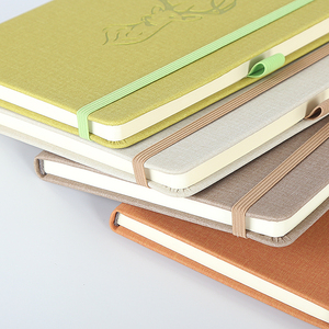 Nhà Máy Chất Lượng Cao Thiết Kế Nóng Lanh Cứng Vải Bìa Vải Máy Tính Xách Tay Với Ban Nhạc Đàn Hồi Và Người Giữ Bút Và Túi Ở Phía Sau - Product Image 4