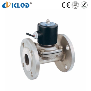 Válvula Solenoide electromagnética de acero inoxidable tipo brida DN40 con bobina AC220V