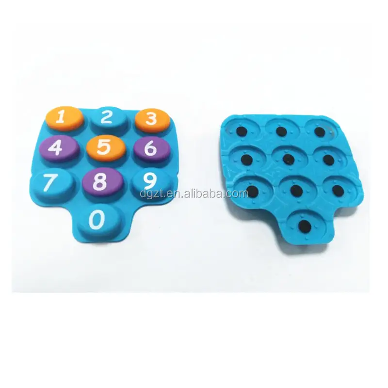 Large customized silicone rubber keypad with silk printing