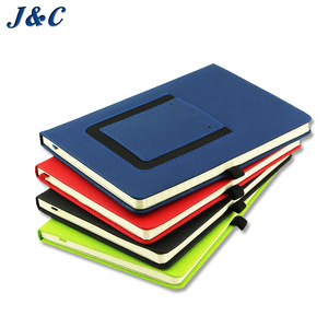 A5 PU Leather Notebook Trang Trí Nhật Ký Trường Học Bìa Thiết Kế Bìa Trước Với Điện Thoại Pocket Notebook Tạp Chí - Product Image 3