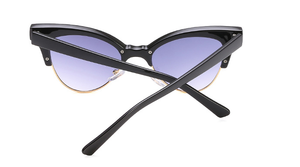 2018 de la moda retro nuevas gafas de sol ojos de gato retro medio marco remaches tendencia señoras gafas de sol - Product Image 2