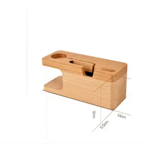 Holz dock ladestation stehen für apfel uhr, holzgriff für apfel uhr 38mm 42mm, für iphone5s/6/6 sowie