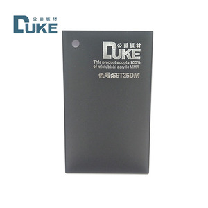 <span class=keywords><strong>Duke</strong></span> Frosted 3mm 6mm acrílico blanco y negro - Product Image 1