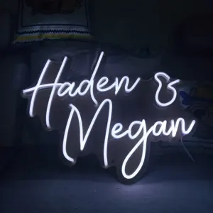 Nach maß kommerziellen signage beleuchtet buchstaben acryl led neon zeichen