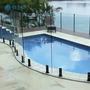 超清晰玻璃10毫米游泳池钢化玻璃围栏盖栏杆玻璃