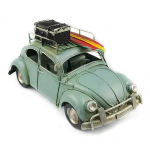 Retro Car Model Vintage Classic Car Model Automobile Model Vehicle Figurine Boy Toy Gift Home Decor Iron Metal Crafts