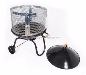 28 pulgadas fuego jardín arcilla parrilla fogata char broil parrilla con ruedas - Product Image 3