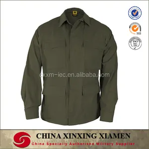 Yüksek Kalite Zeytin Yeşil ABD Stil Ordu Gömlek