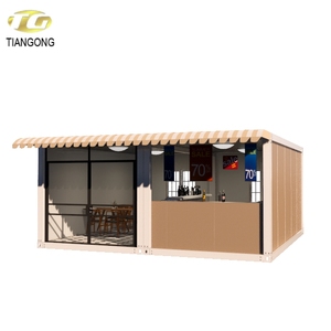 Geprefabriceerde Bar Mobiele Container Restaurant Snelle Outdoor Voedsel <span class=keywords><strong>Kiosk</strong></span> Ontwerp Te Koop - Product Image 3