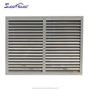 Cửa Sổ Nhôm Cửa Chớp Với Rèm Cửa Kính Đôi Superhouse Cửa Sổ Louvered Windows Kính An Ninh Phòng Tắm Nội Thất - Product Image 1