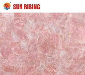 Tùy chỉnh Thiết Kế Backlit Thạch Anh Hồng Mã Não Lớn Tấm Ván Cho Trang Trí - Product Image 4