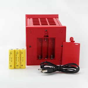 Nouveau étanche IPX4 créatif rétro classique cabine téléphonique veilleuse capteur tactile Dimmable jaune LED <span class=keywords><strong>lampe</strong></span> de bureau - Product Image 3