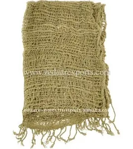 Bufanda de red de punto de algodón caqui para mujer para verano tamaño personalizado con MOQ bajo - Product Image 1
