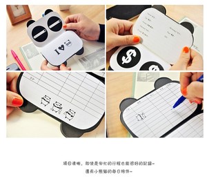 Kawaii varios expresión Facial Panda Mini Bill libro Bloc regalo papelería al por mayor - Product Image 3