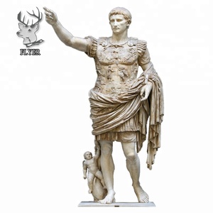 Statue en marbre blanc grandeur nature du célèbre athlète nu Discobolus - Product Image 6