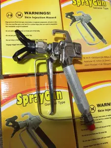 AG08 Airless spray gun G240 and gun repair kit supplier HS code 84242000 and nozzle tips seat filter net