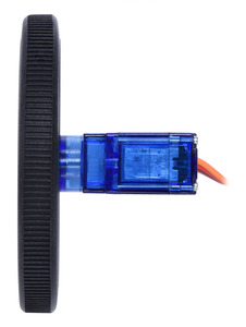 Wheel for <span class=keywords><strong>FEETECH</strong></span> <span class=keywords><strong>FS90R</strong></span> Micro servo, 60*8mm, the telephone hung in a <span class=keywords><strong>FS90R</strong></span> Micro Servo - Product Image 3