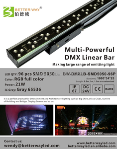Al aire libre colorido RGB LED lineal bar iluminación del tubo para la creación de la luz hasta - Product Image 2