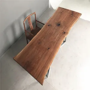 Meilleure vente de Table en Acacia huilé rond de 80mm, plan de travail en bois massif 100% en vente