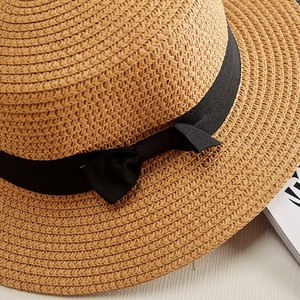 Chapeau canotier personnalisé en tissu de paille pour femme de marque Cosum - Product Image 2