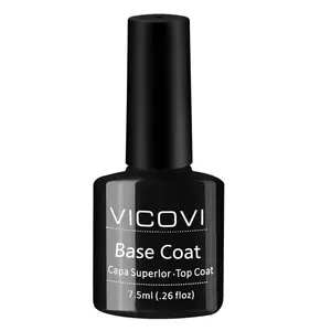 Wholesale hot sell high quality base coat no pass over UV gel nail polish top coat glue for nail art
