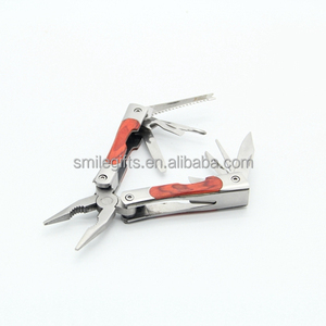 Al aire libre portátil Camping herramientas Multi función de acero inoxidable alicates plegables cuchillo con mango de madera - Product Image 3