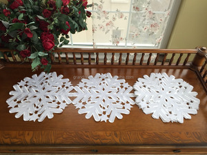 <span class=keywords><strong>Chemin</strong></span> de <span class=keywords><strong>table</strong></span> <span class=keywords><strong>rouge</strong></span> bougie De Noël broderie - Product Image 2