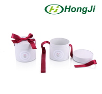 Boîte à fleurs ronde en velours, 10 pièces, pour mariage, boite-cadeau en carton