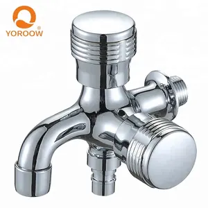 Hot selling single hole single cold bathroom zinc round handle double function water tap