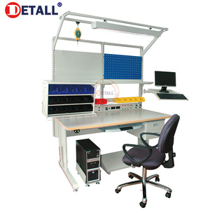 Detall elektrik laboratuvar mobilyası teknisyeni tezgahı esd çalışma masası tezgahı telefon tamir için