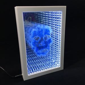 Tùy Chỉnh Slim Acrylic Infinity Gương Quảng Cáo Hộp Ánh Sáng - Product Image 3