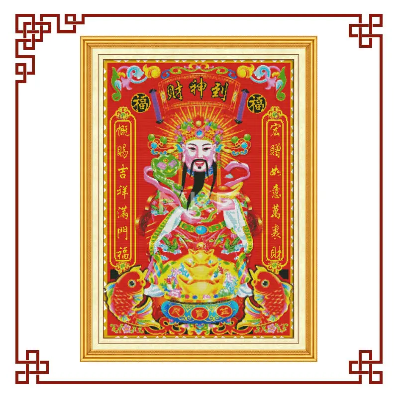 Набор для вышивки крестиком NKF «Бог богатства» (2)