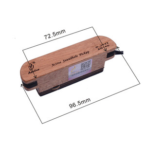 Adeline AD-40 Boisé pour Guitare De Voyage Son Trou Ramassage W-JAZZ - Product Image 2