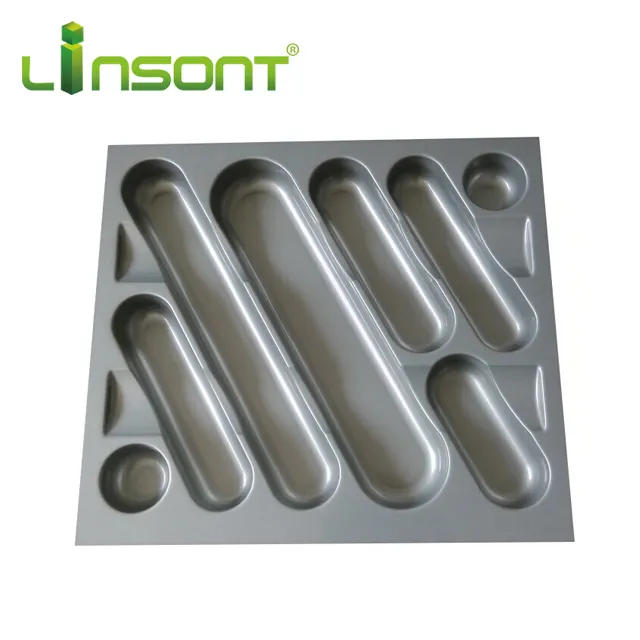 Sıcak satış Linsont donanım aksesuarları sıhhi plastik mutfak tepsileri parçaları için mobilya çatal plaka bıçak için fabrika