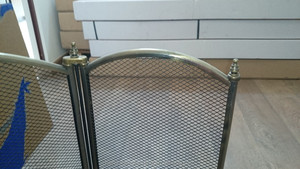 Ensemble d'écrans et d'outils de <span class=keywords><strong>cheminée</strong></span> en fer forgé peint unique de style moderne - Product Image 5