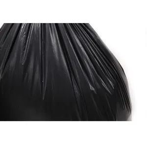 Black Trash Fold Custom Jumbo Black Ldpe Biodegradable Roll Manufacturers Black Plastic 55 Gallon Refuse Garbage Bags